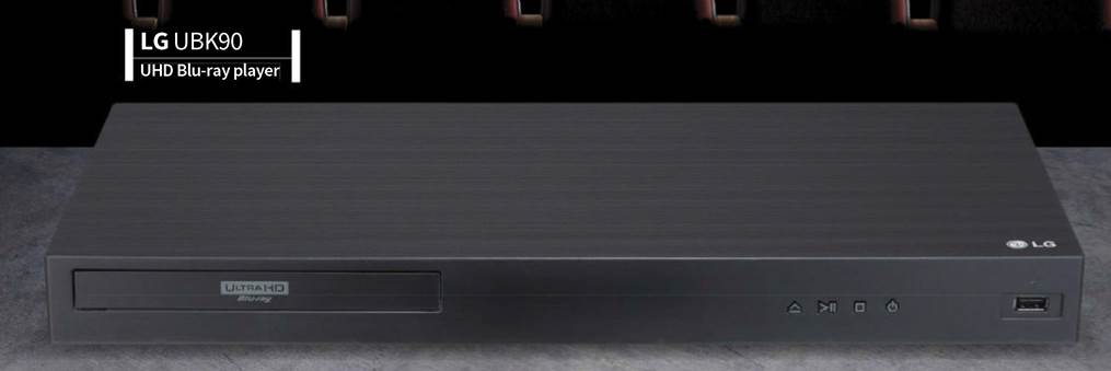  LG UBK90 4K Ultra-HD Blu-ray Player with Dolby Vision (2018) :  Electronics