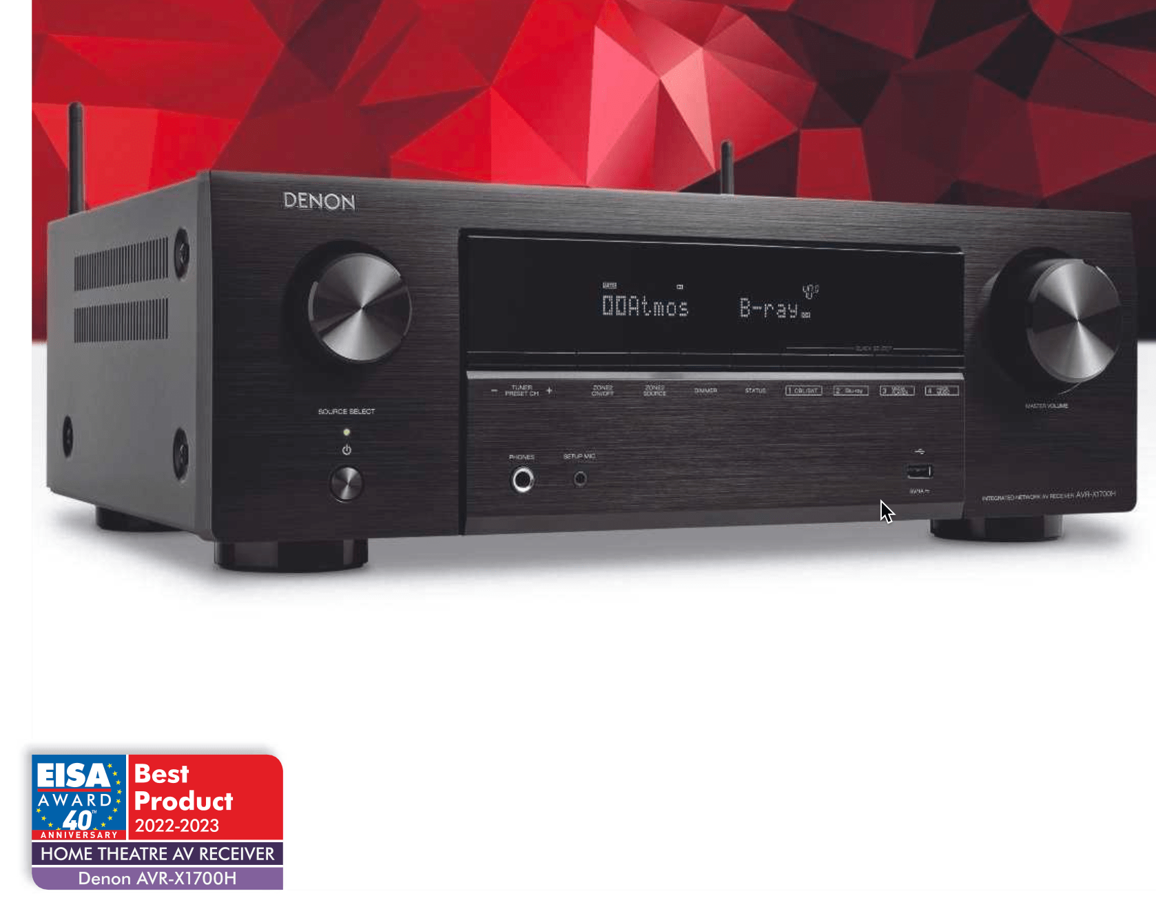 Denon AVR-X1700H - 7.2 Channel AV Receiver