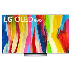 LG 55-Inch Class OLED evo C2 Series Alexa built-in 4K Smart TV, 120Hz Refresh Rate, AI-Powered 4K, Dolby Vision IQ and Dolby Atmos, WiSA Ready, Cloud Gaming (OLED55C2PUA, 2022)
