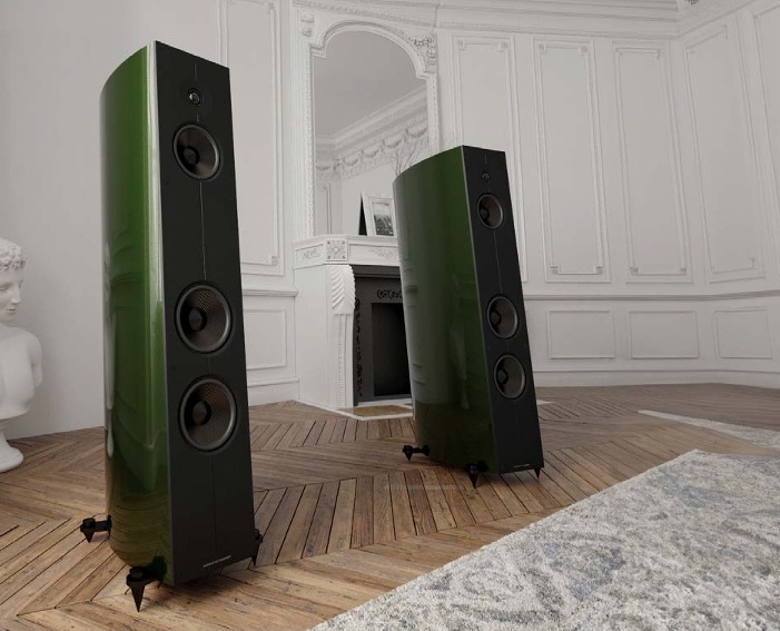 BOLD CHOICE: For an additional $, you can buy the Acoustic Energy Corinium in the Racing Green finish.