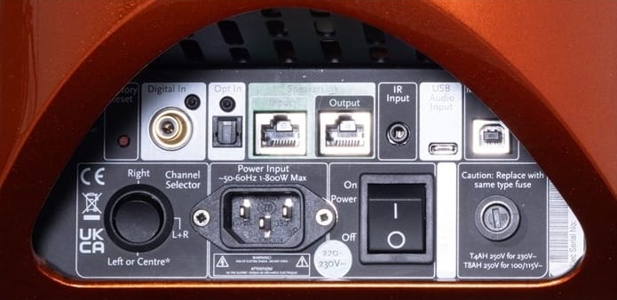 The DSP 9’s input terminal is discreetly placed at the bottom rear of the housing, though it lacks built-in analog input options