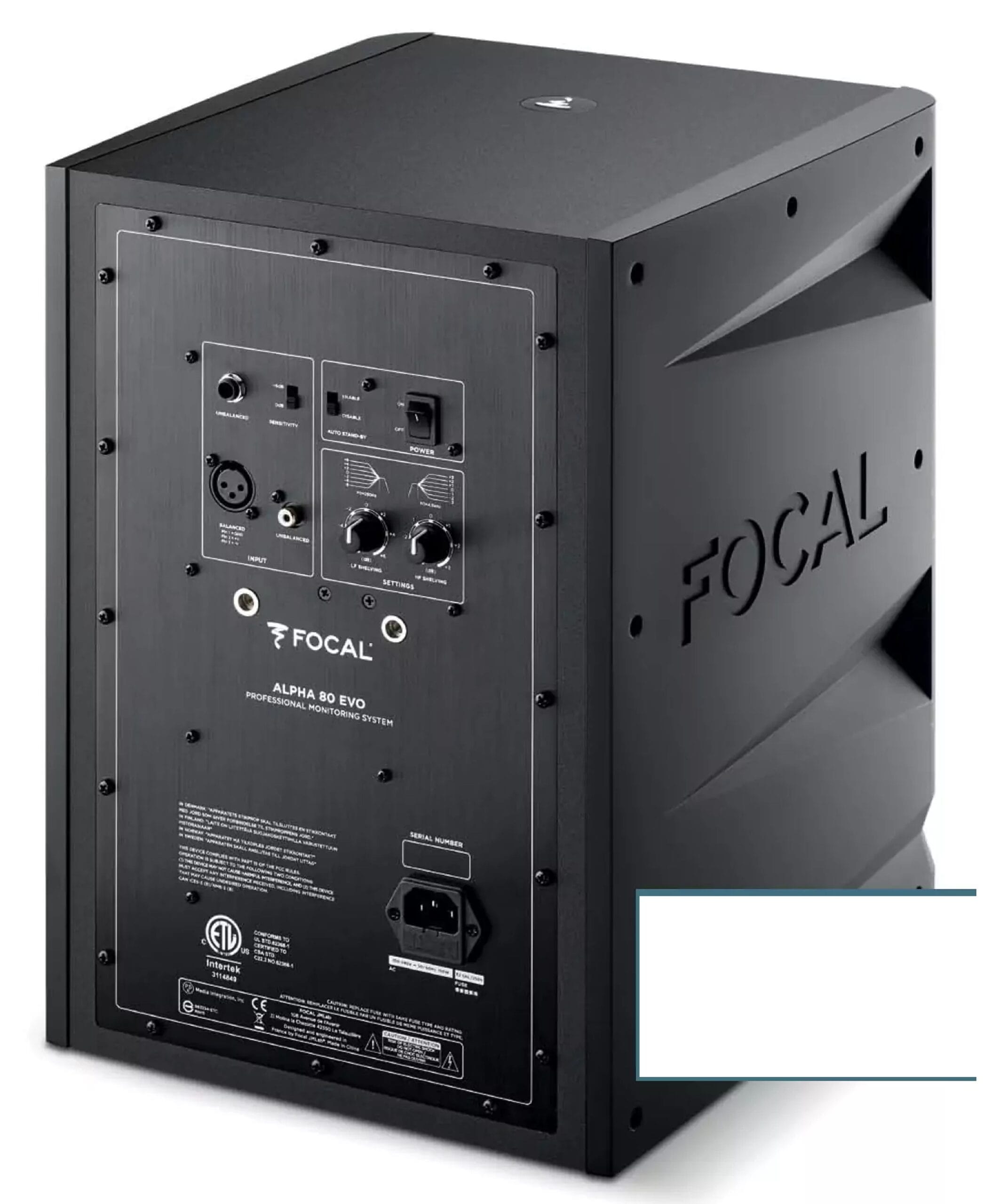 Analog inputs: 6.5 mm jack, RCA, or XLR. Bass and treble can be boosted or cut by ±3/6 points (10-point scale) [±3/6 dB].