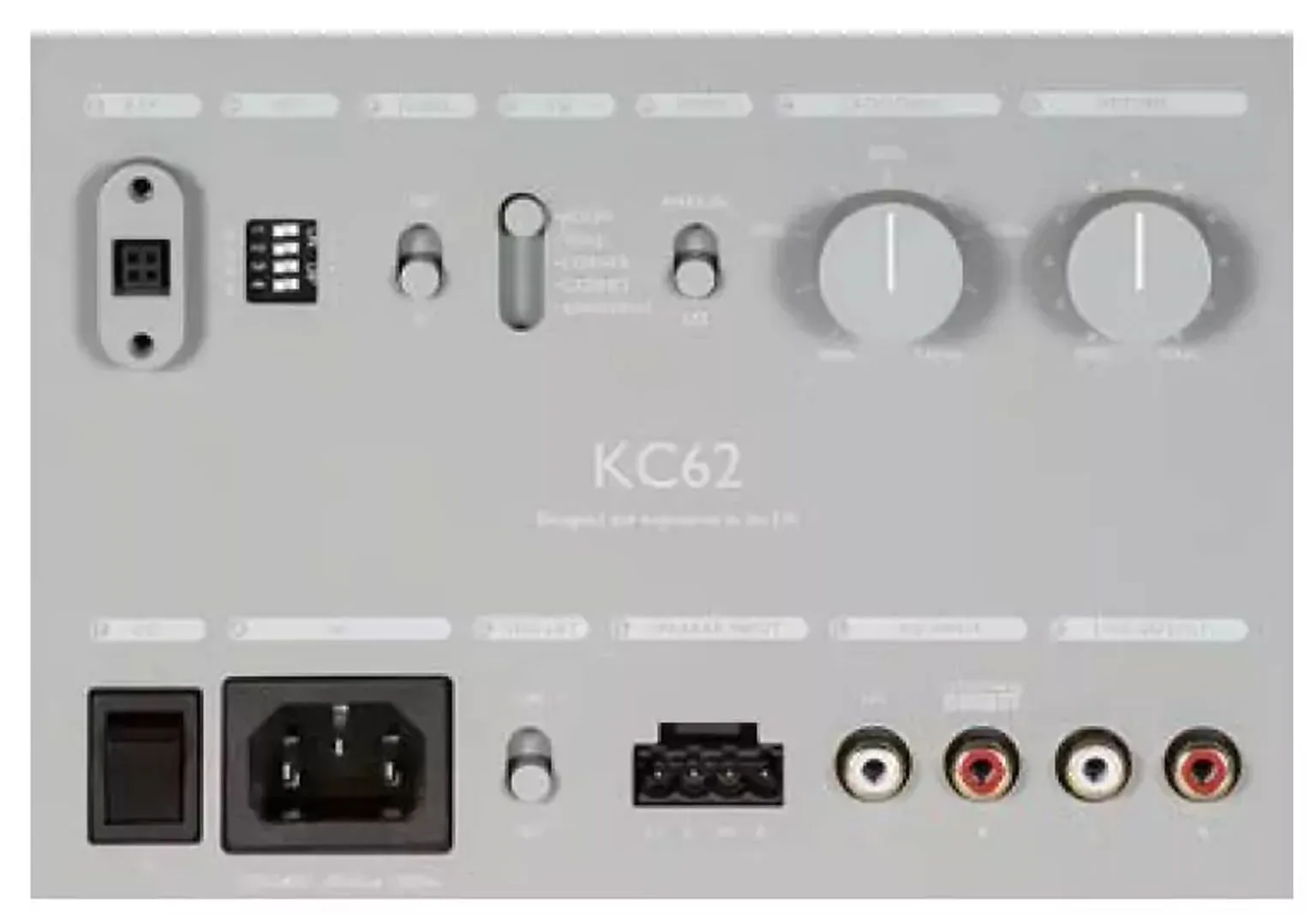 The KC62’s rear panel uses quite a bit of plastic, which doesn’t feel overly premium. However, its 14 kg weight reflects the solid build and robust features.