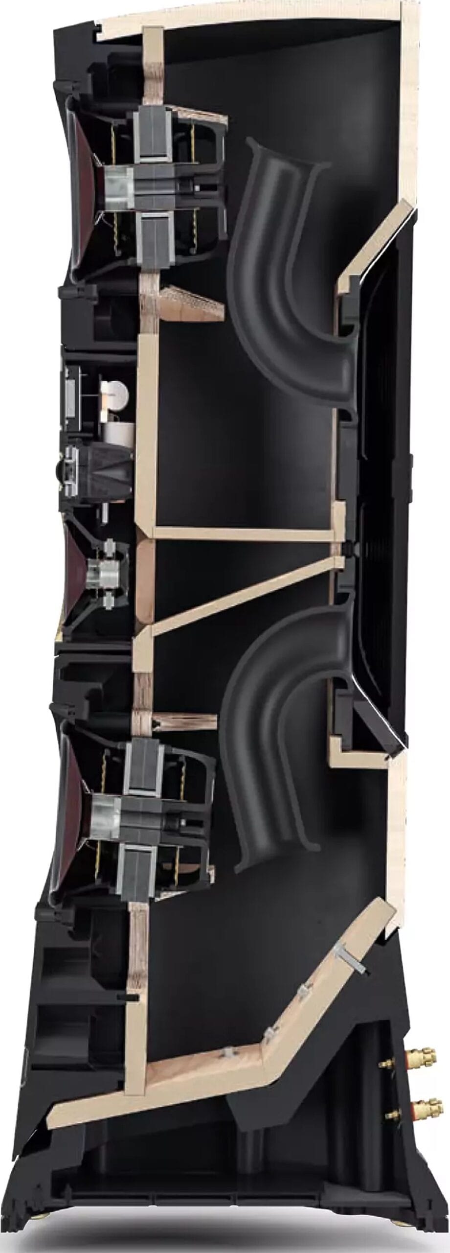 INSIGHT: Not only is the outer shape bred for stability, but everything conceivable was also done inside to nip resonances in the bud.